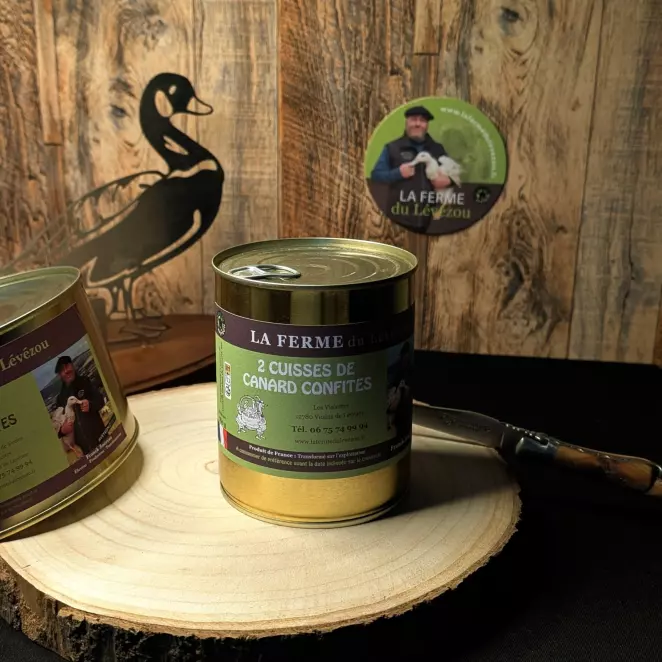 2 Cuisses de Canard Confites - LA FERME du Lévézou | Qualité & Terroir  