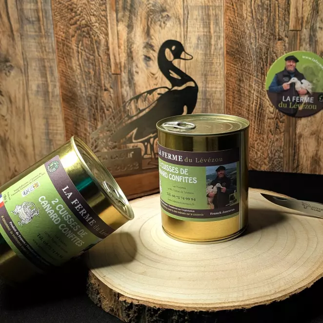 2 Cuisses de Canard Confites - LA FERME du Lévézou | Qualité & Terroir  