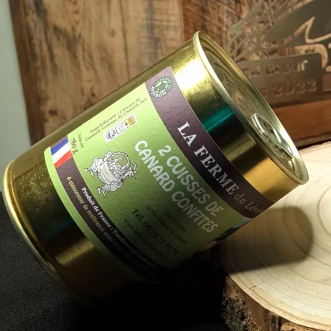 2 Cuisses de Canard Confites - LA FERME du Lévézou | Qualité & Terroir  