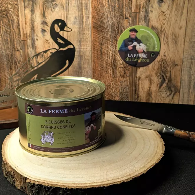 3 Cuisses de Canard Confites - LA FERME du Lévézou | Artisanal & Local  