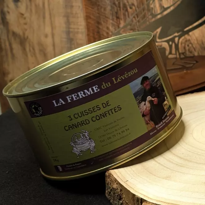 3 Cuisses de Canard Confites - LA FERME du Lévézou | Artisanal & Local  