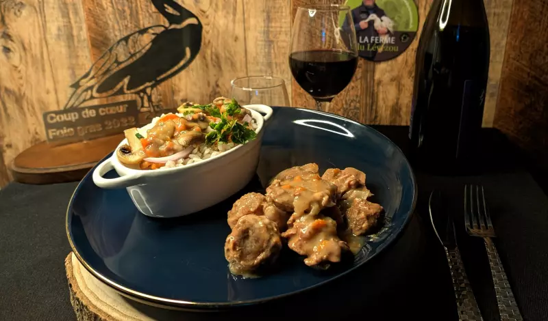 La blanquette de veau et riz parfumé