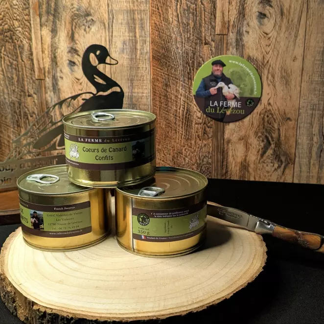 Cœurs de Canard Confits - Ferme du Lévézou | Artisanal & Local  