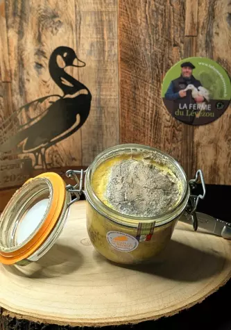 bocal de foie gras artisanal en vente directe en ligne du producteur au consommateur LA FERME du Lévézou