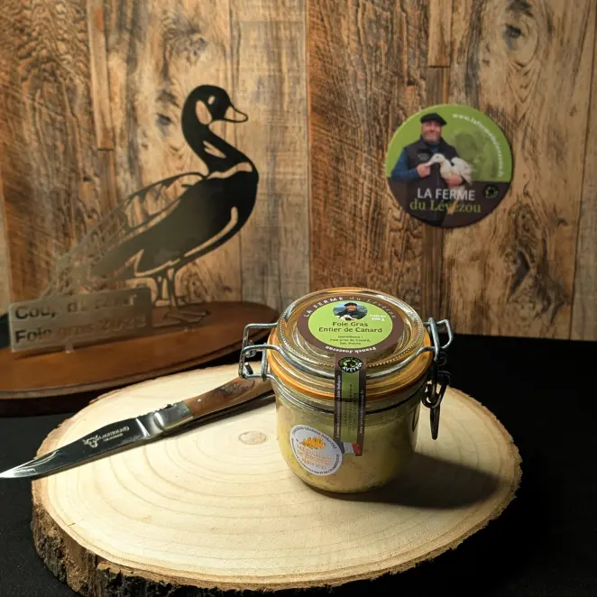 Foie Gras de Canard Entier 190G - Médaillé & Artisanal | LA FERME du Lévézou