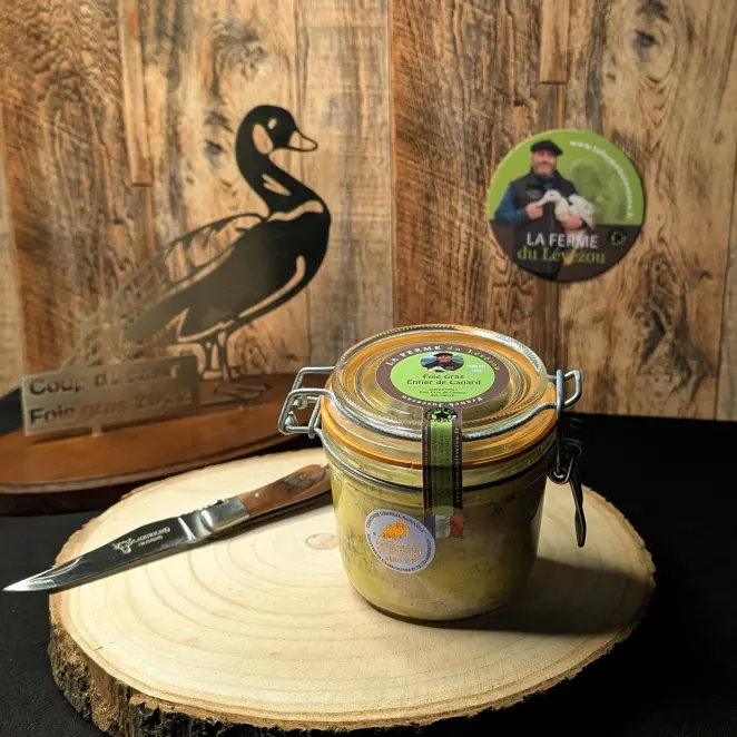 Foie Gras de Canard Entier 340G - Médaillé & Artisanal | LA FERME du Lévézou