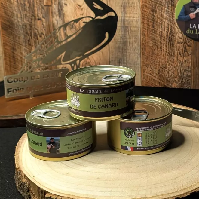 Friton de Canard Artisanal - Ferme du Lévézou | Terroir & Qualité  