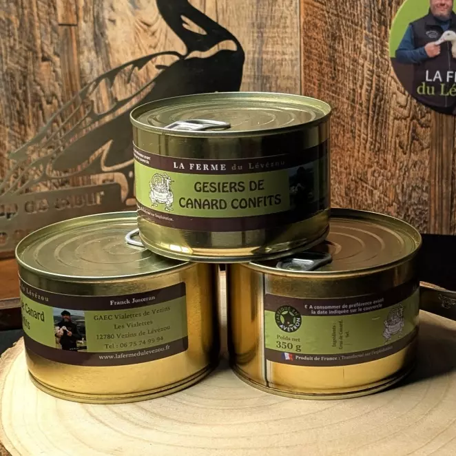 Gésiers de Canard Confits - Ferme du Lévézou | Artisanal & Local  