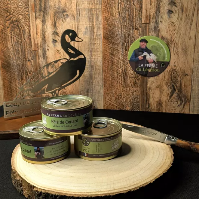 Pâté de Canard au Foie Gras (35%) - LA FERME du Lévézou | Artisanal & Local  