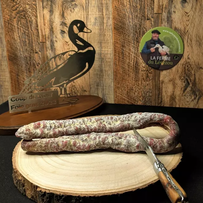 Saucisse sèche de veau d'Aubrac